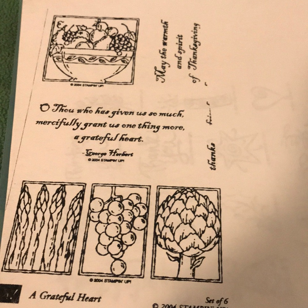 Stampin up-A Grateful Heart set.  2004